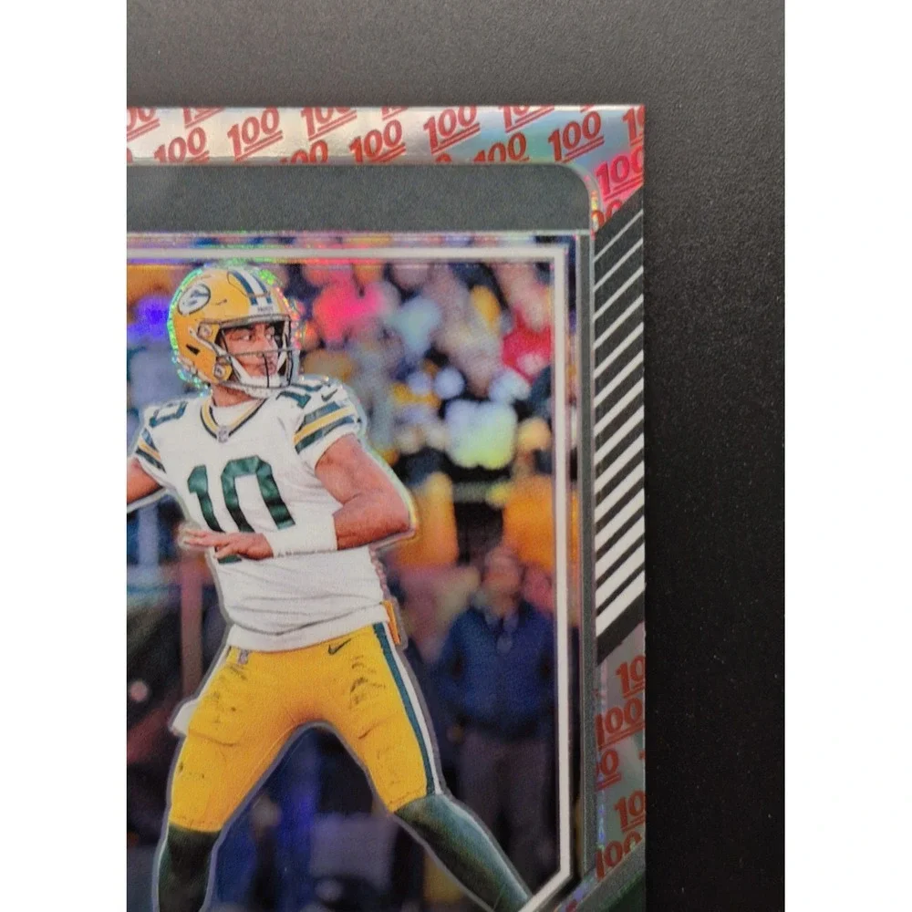 2024 Panini Donruss Optic Jordan Love #69 100 Emoji Prizm Green‎ Bay Packers SP